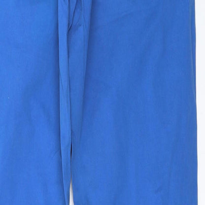 Womens UK Size 10 Topshop Regular Fit  Blue Trousers