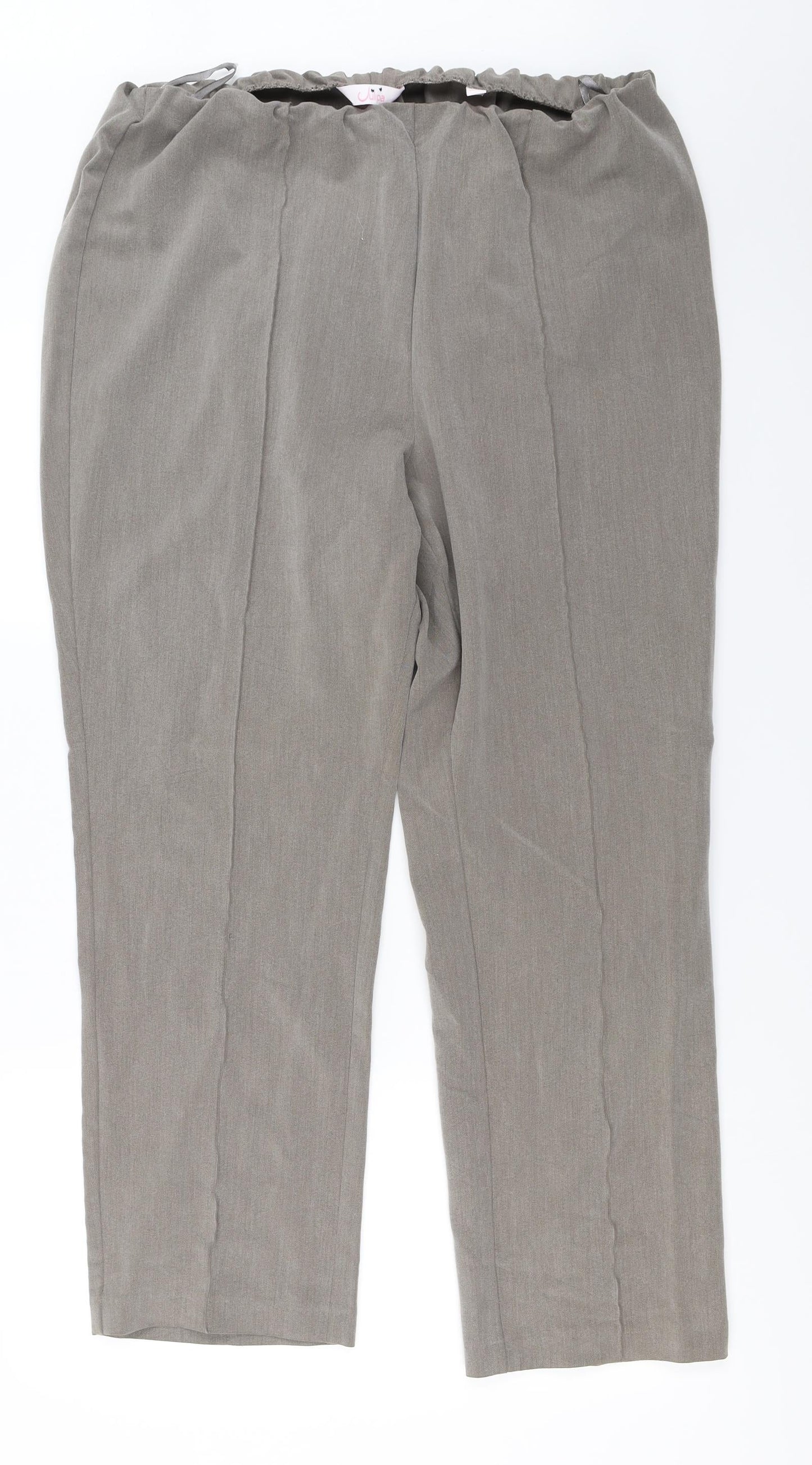 Womens UK Size 20 julipa Regular Fit  Beige Trousers