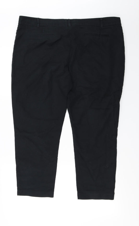 Womens UK Size 20 NEXT Regular Fit  Black Trousers