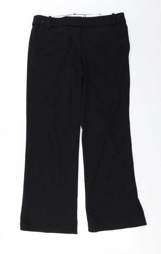 Womens UK Size 10 NEXT Regular Fit  Black Trousers