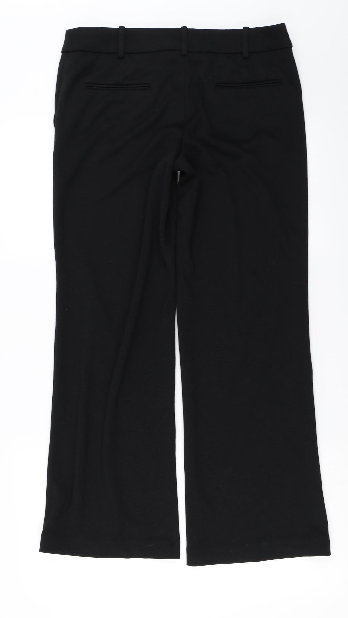 Womens UK Size 10 NEXT Regular Fit  Black Trousers