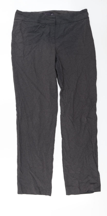 Womens UK Size 14 Marks and Spencer Regular Fit  Grey Trousers