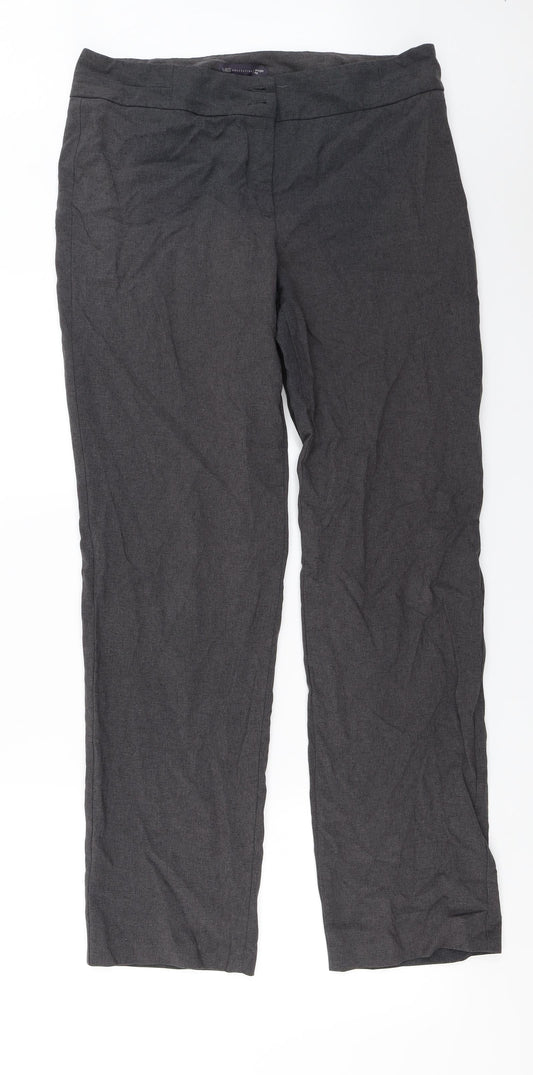 Womens UK Size 14 Marks and Spencer Regular Fit  Grey Trousers