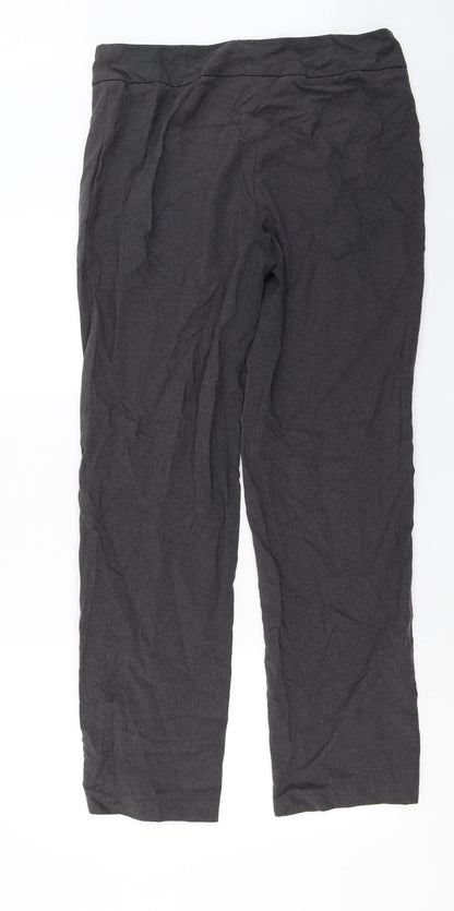 Womens UK Size 14 Marks and Spencer Regular Fit  Grey Trousers