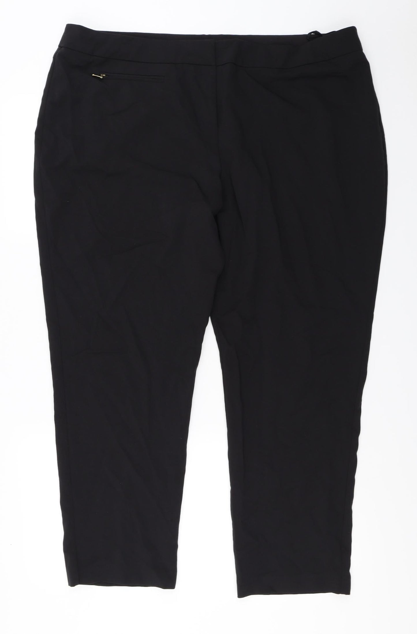 Womens UK Size 20 BM Regular Fit  Black Trousers