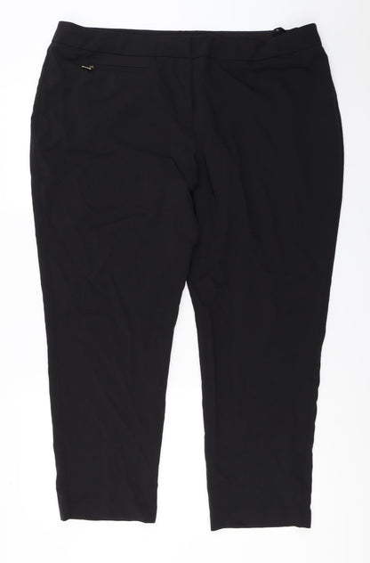 Womens UK Size 20 BM Regular Fit  Black Trousers