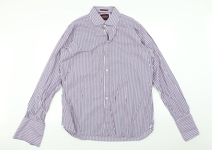 Sartorial  Mens Red Striped   Button-Up Size 42