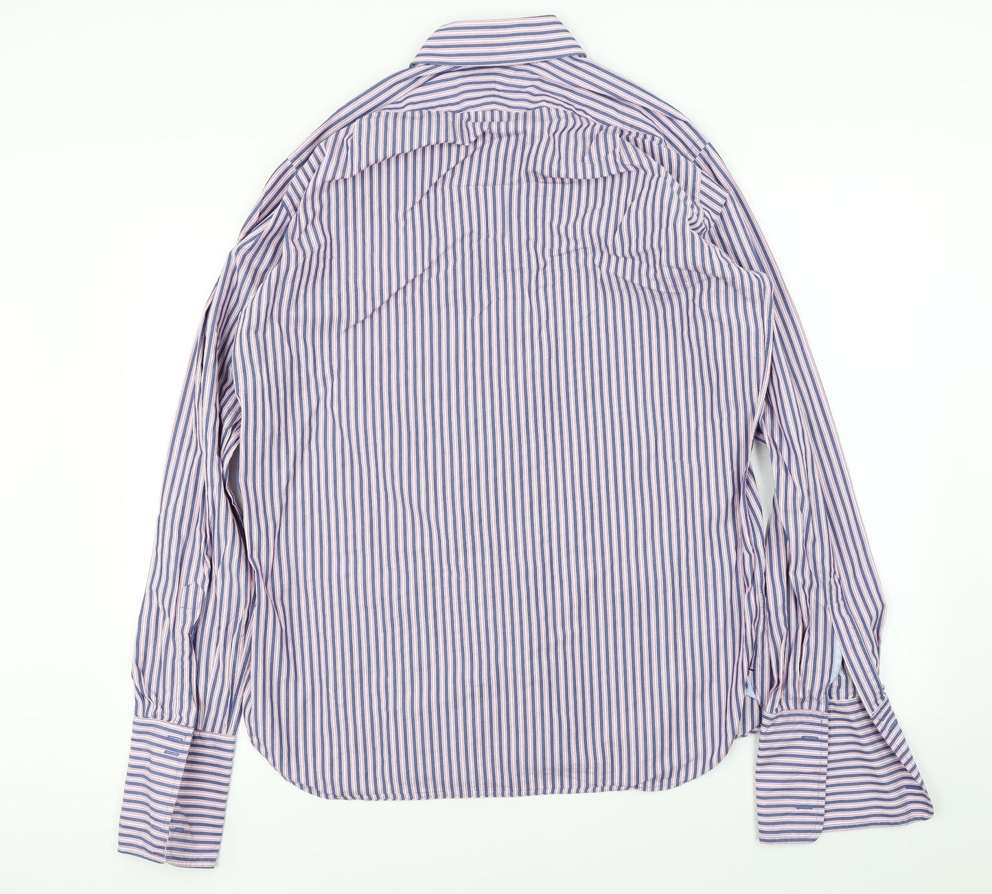 Sartorial  Mens Red Striped   Button-Up Size 42