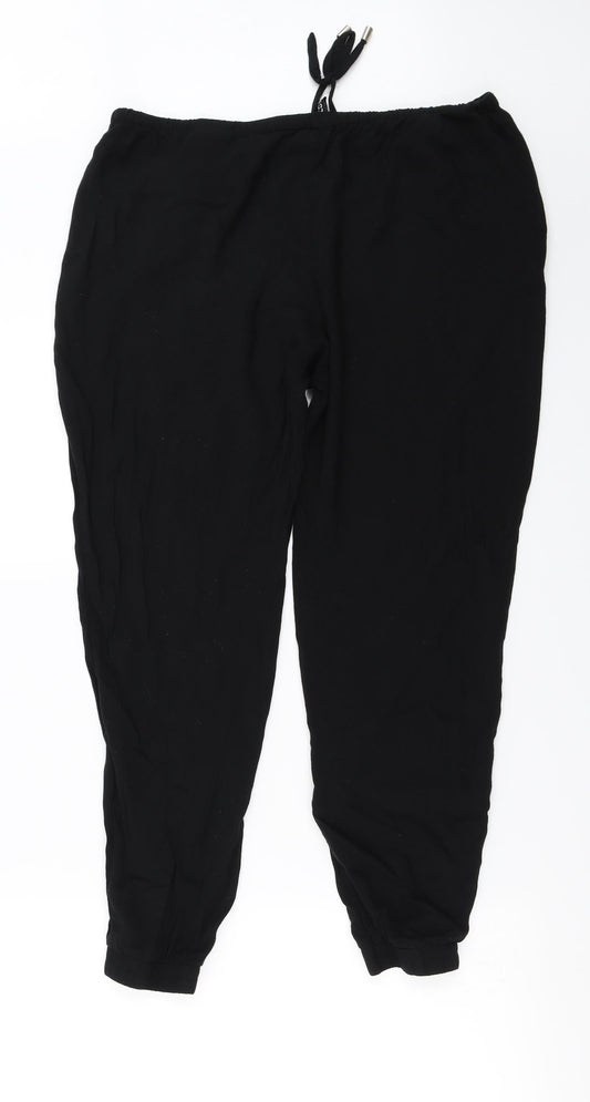 Womens UK Size 10 H&M Regular Fit  Black Trousers