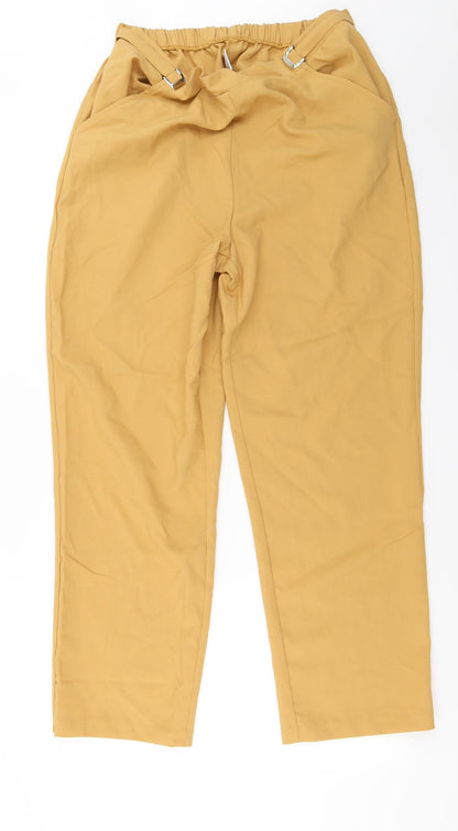 kaland  Womens Yellow   Trousers  Size 14 L25 in