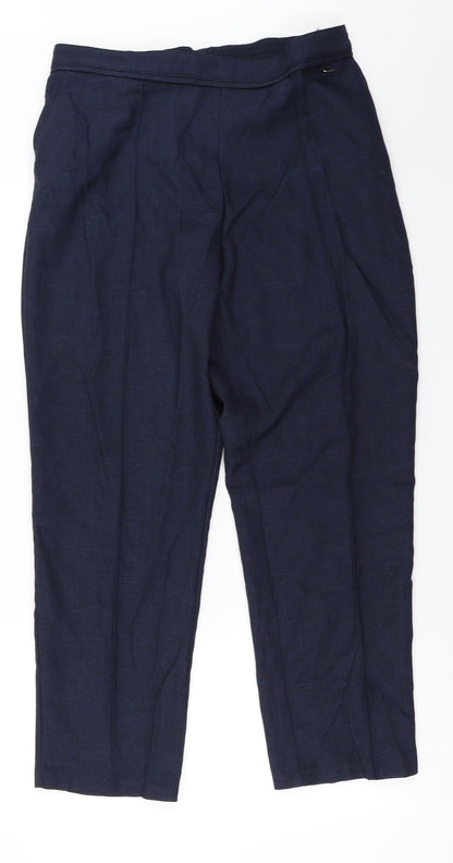 Womens UK Size 16 Marks and Spencer Regular Fit  Blue Trousers
