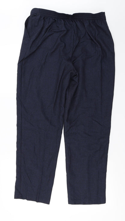 Womens UK Size 16 Marks and Spencer Regular Fit  Blue Trousers