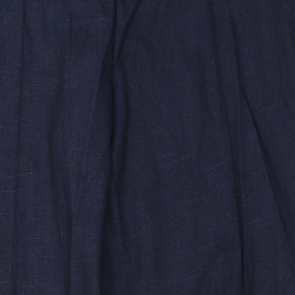 Womens UK Size 16 Marks and Spencer Regular Fit  Blue Trousers