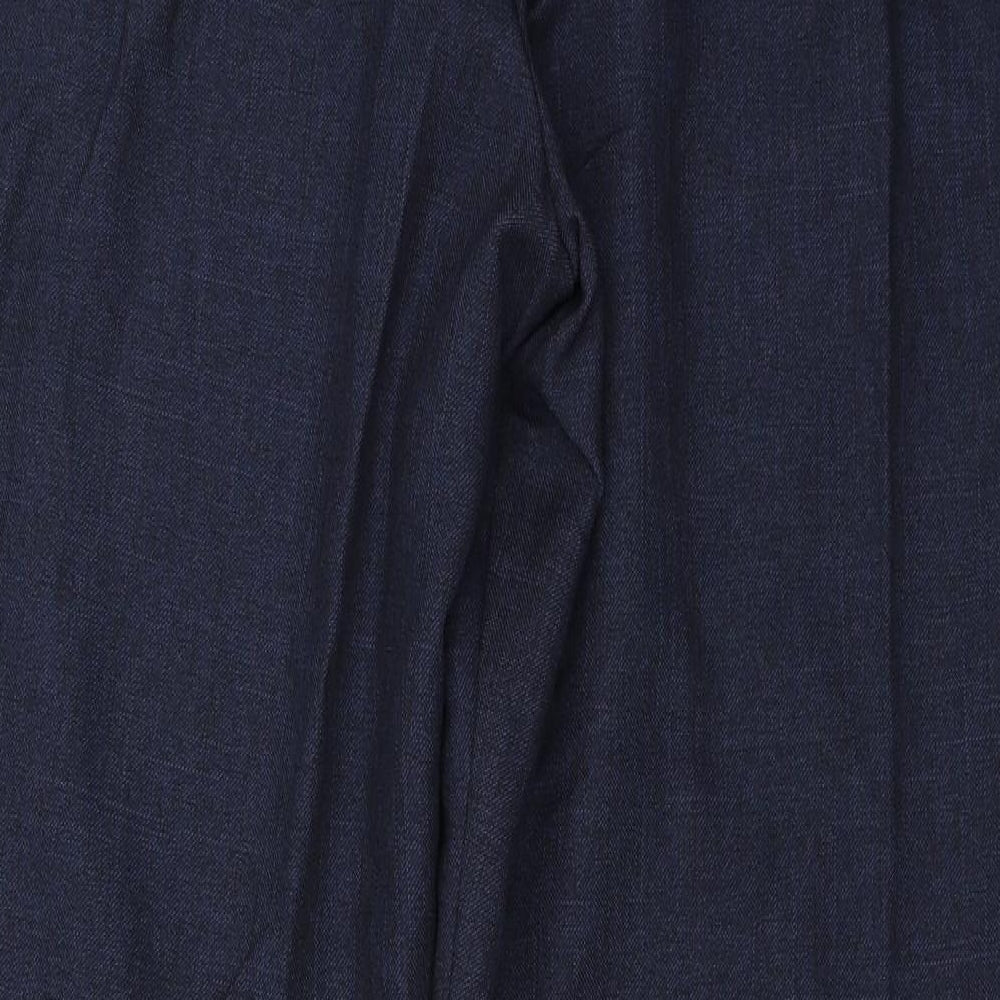 Womens UK Size 16 Marks and Spencer Regular Fit  Blue Trousers