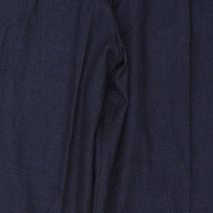 Womens UK Size 16 Marks and Spencer Regular Fit  Blue Trousers