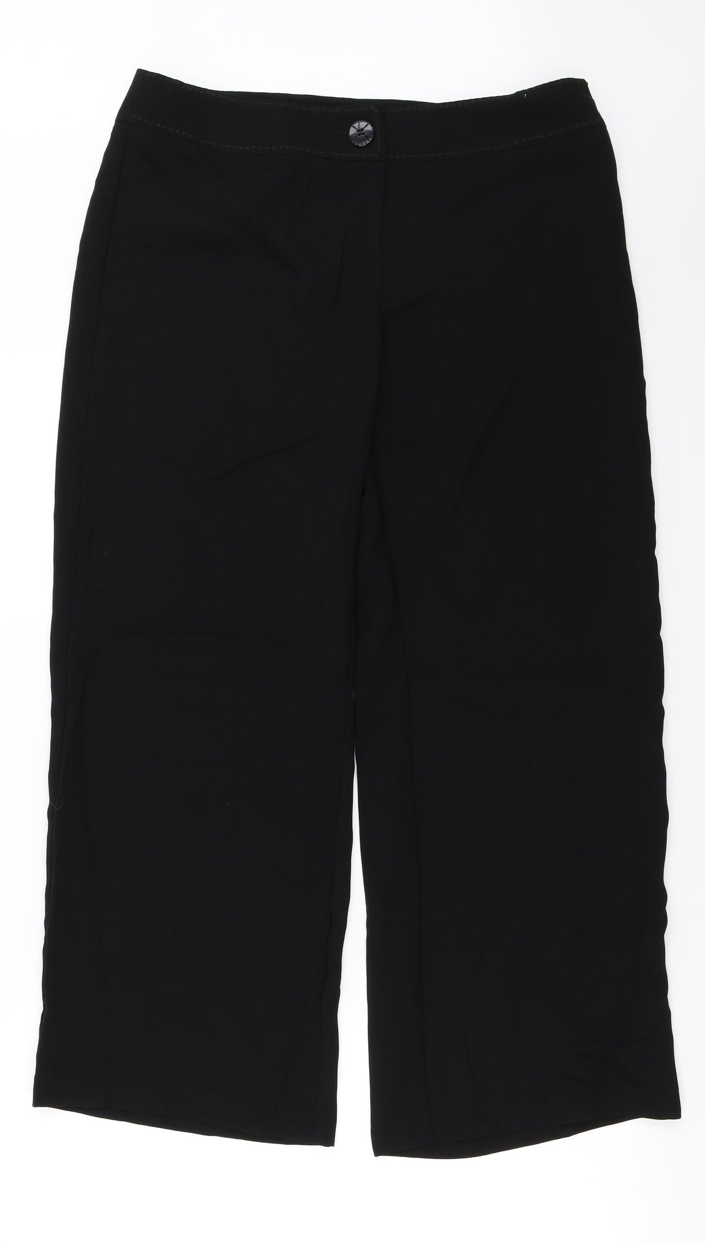 Womens UK Size 14 Marks and Spencer Regular Fit  Black Trousers