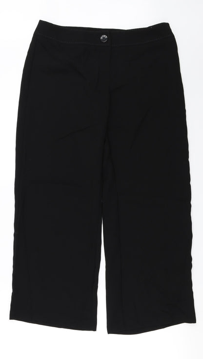 Womens UK Size 14 Marks and Spencer Regular Fit  Black Trousers