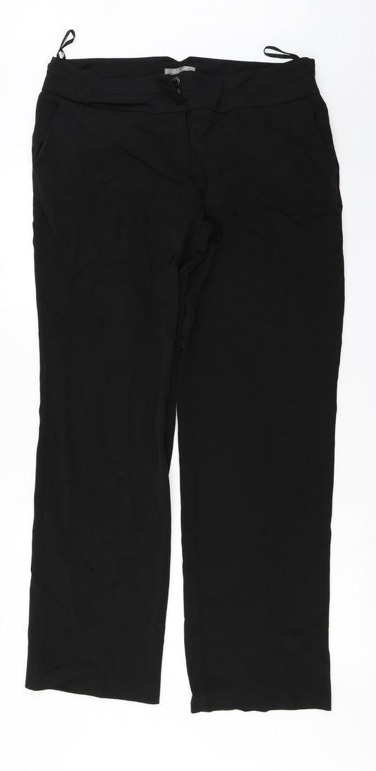 Womens UK Size 36 in south Regular Fit  Black Trousers