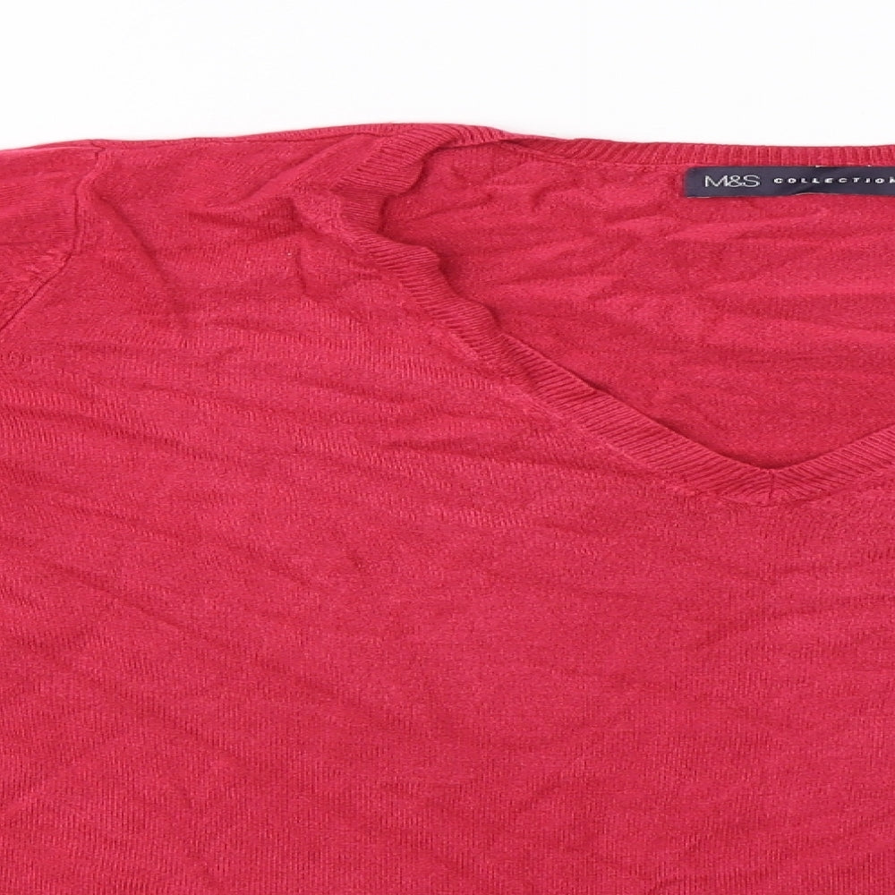 Marks and Spencer Womens Pink   Pullover Jumper Size 20