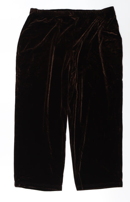 Womens UK Size 22 Joanna Hope Regular Fit  Brown Trousers
