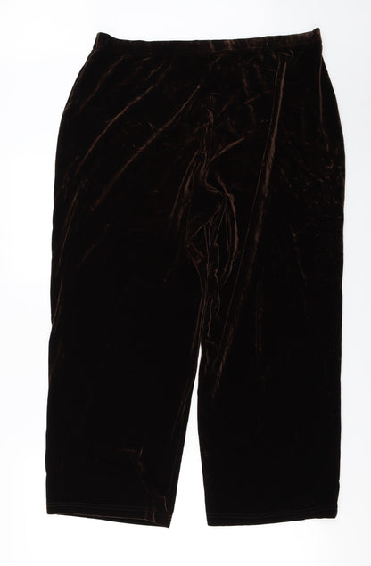 Womens UK Size 22 Joanna Hope Regular Fit  Brown Trousers