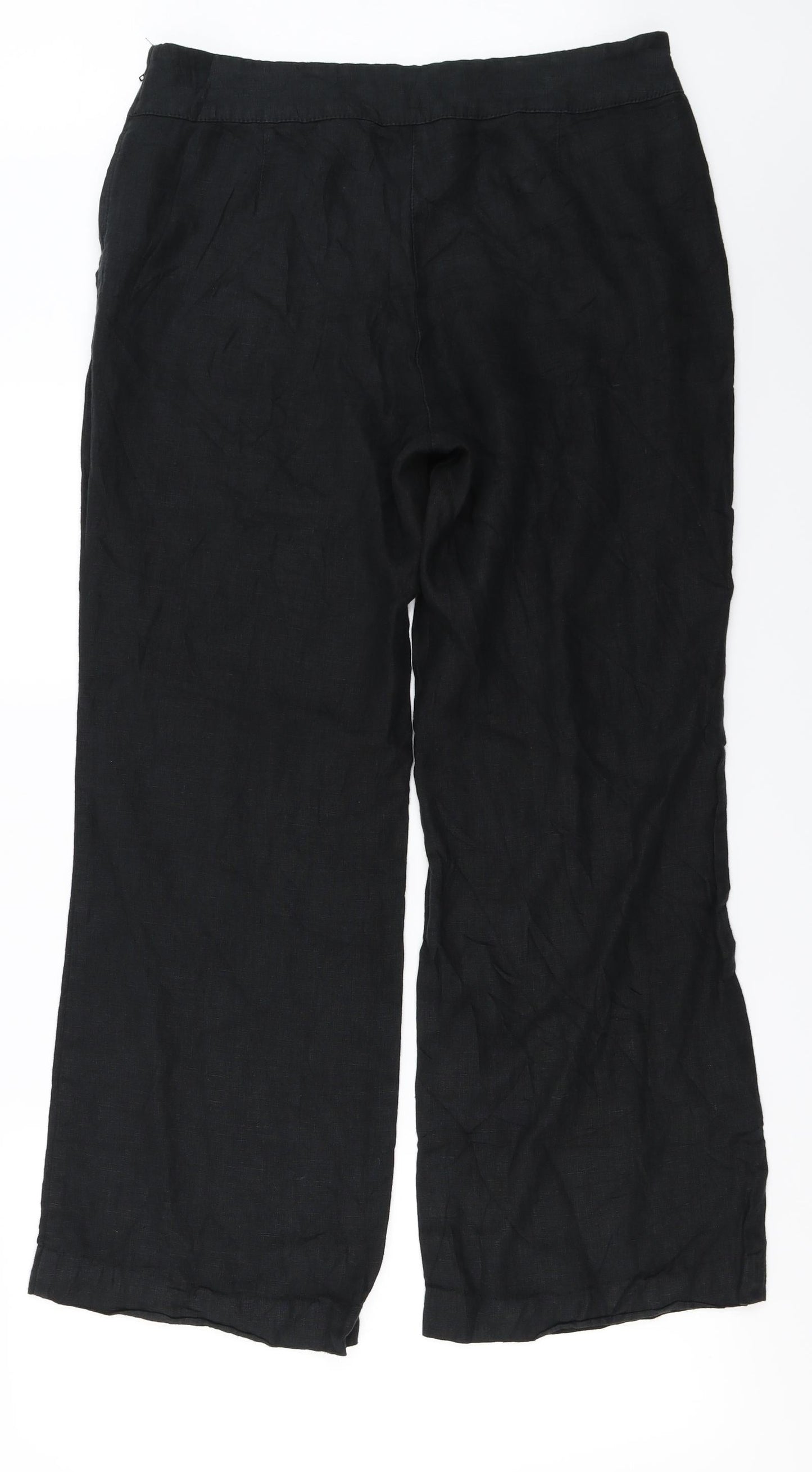 Per Una  Womens Black   Trousers  Size 14 L27 in