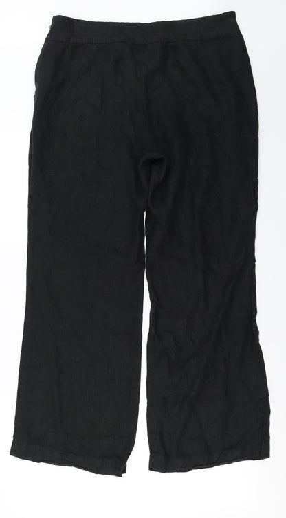 Per Una  Womens Black   Trousers  Size 14 L27 in