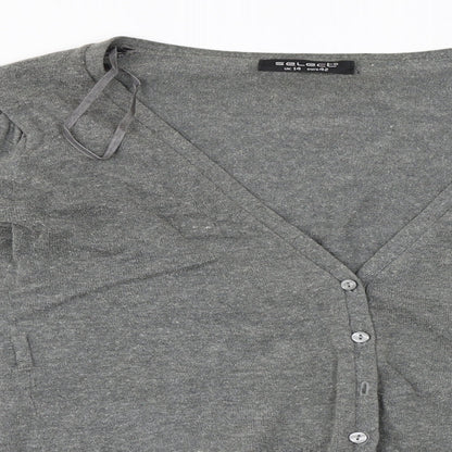 Select  Womens Grey   Cardigan Jumper Size 14