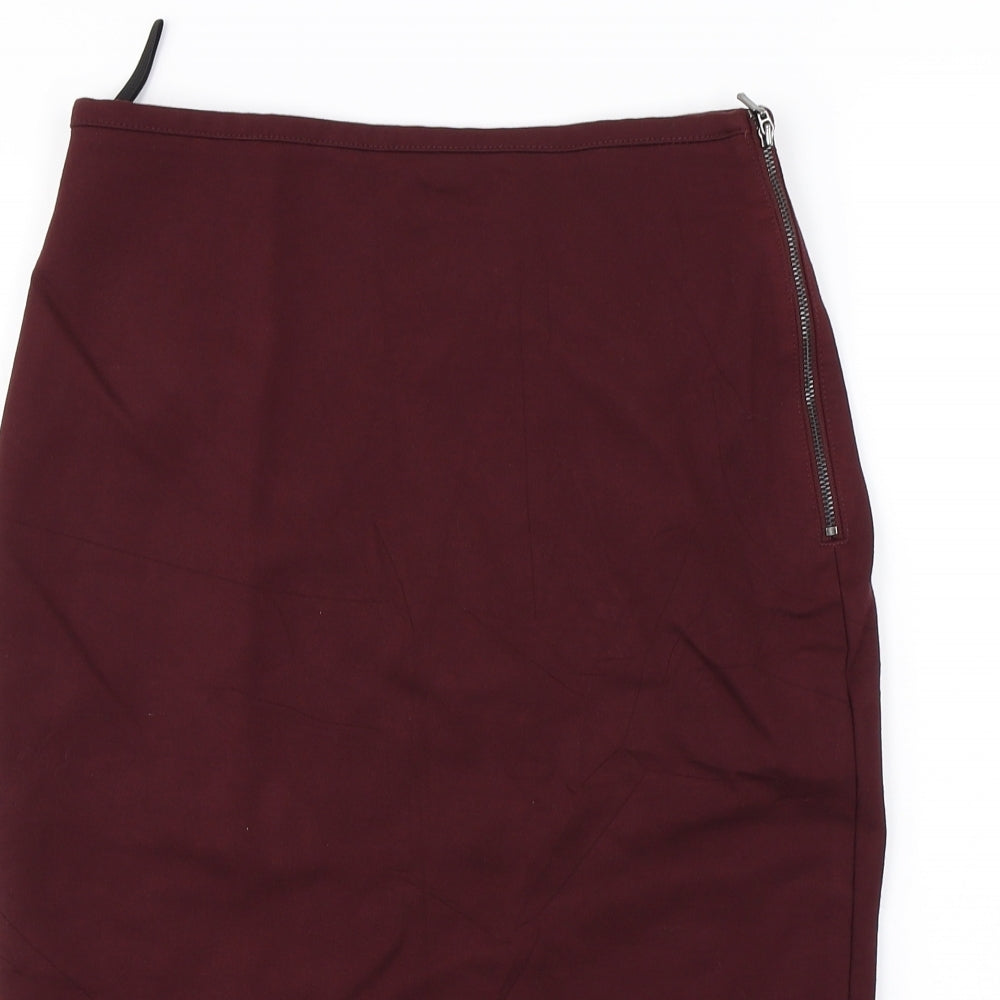 Marks and Spencer  Womens Purple   A-Line Skirt Size 10