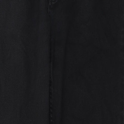 Mens UK Size 32 in regular stretch Regular Fit Straight Black Jeans