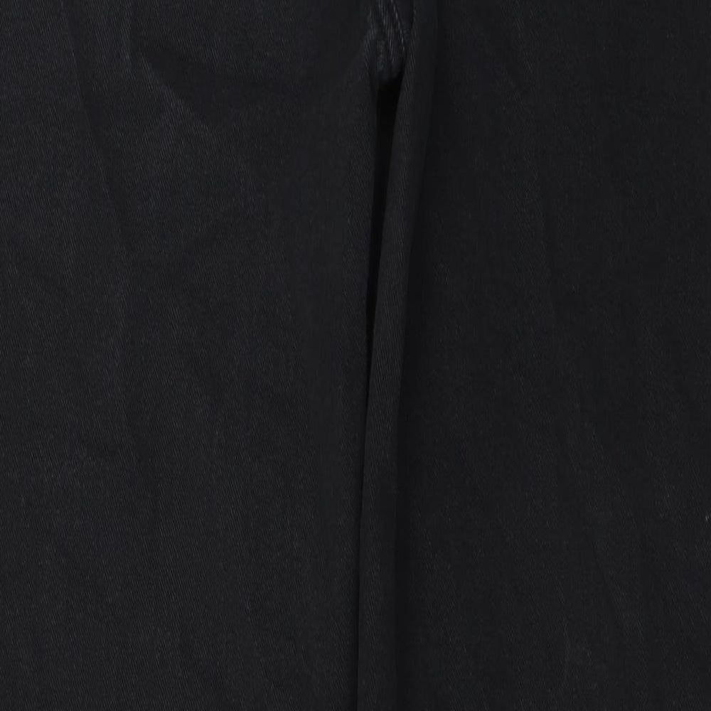 Mens UK Size 32 in regular stretch Regular Fit Straight Black Jeans