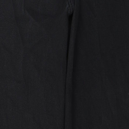 Mens UK Size 32 in regular stretch Regular Fit Straight Black Jeans