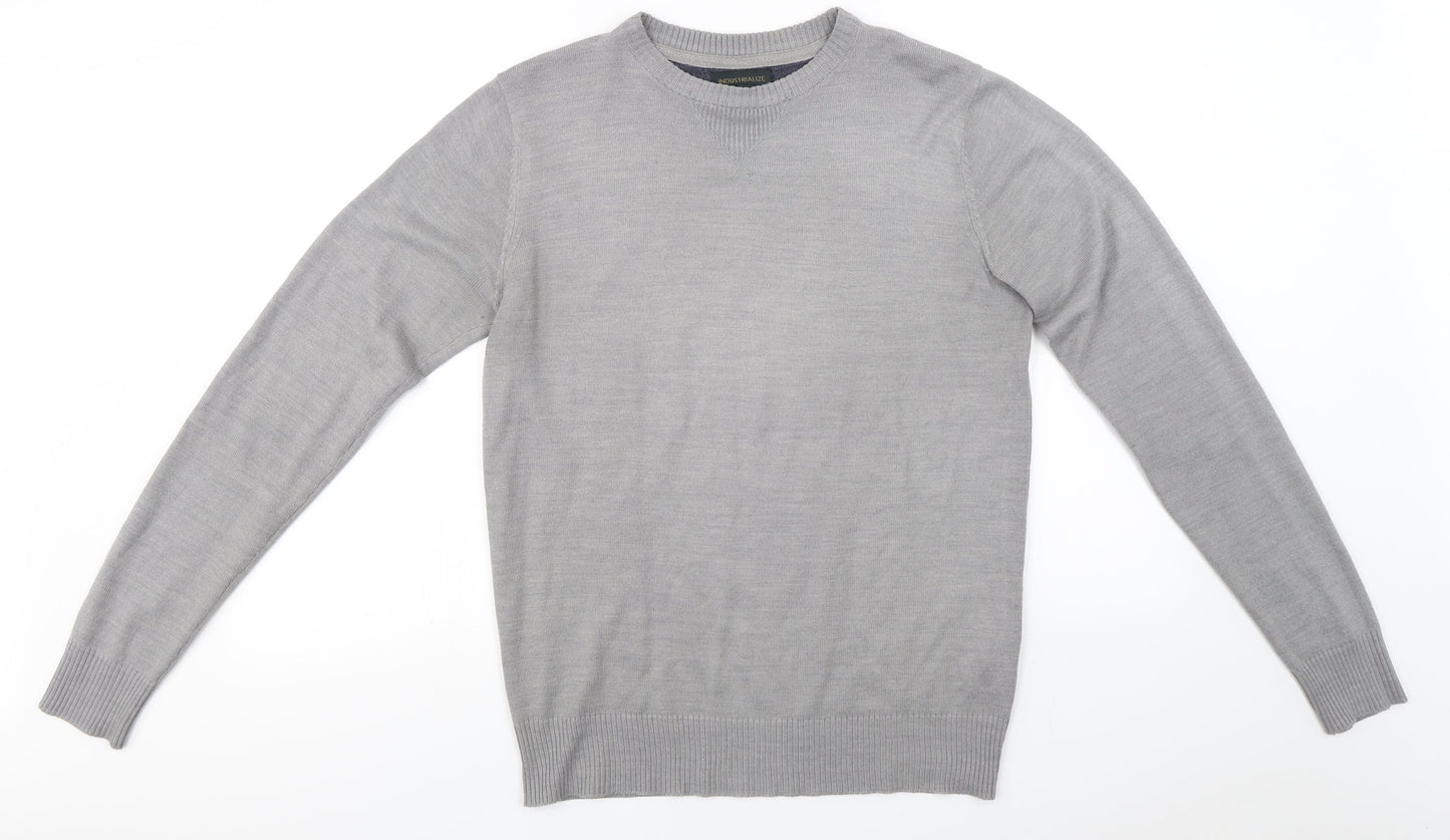industrialize  Mens Grey   Pullover Jumper Size S