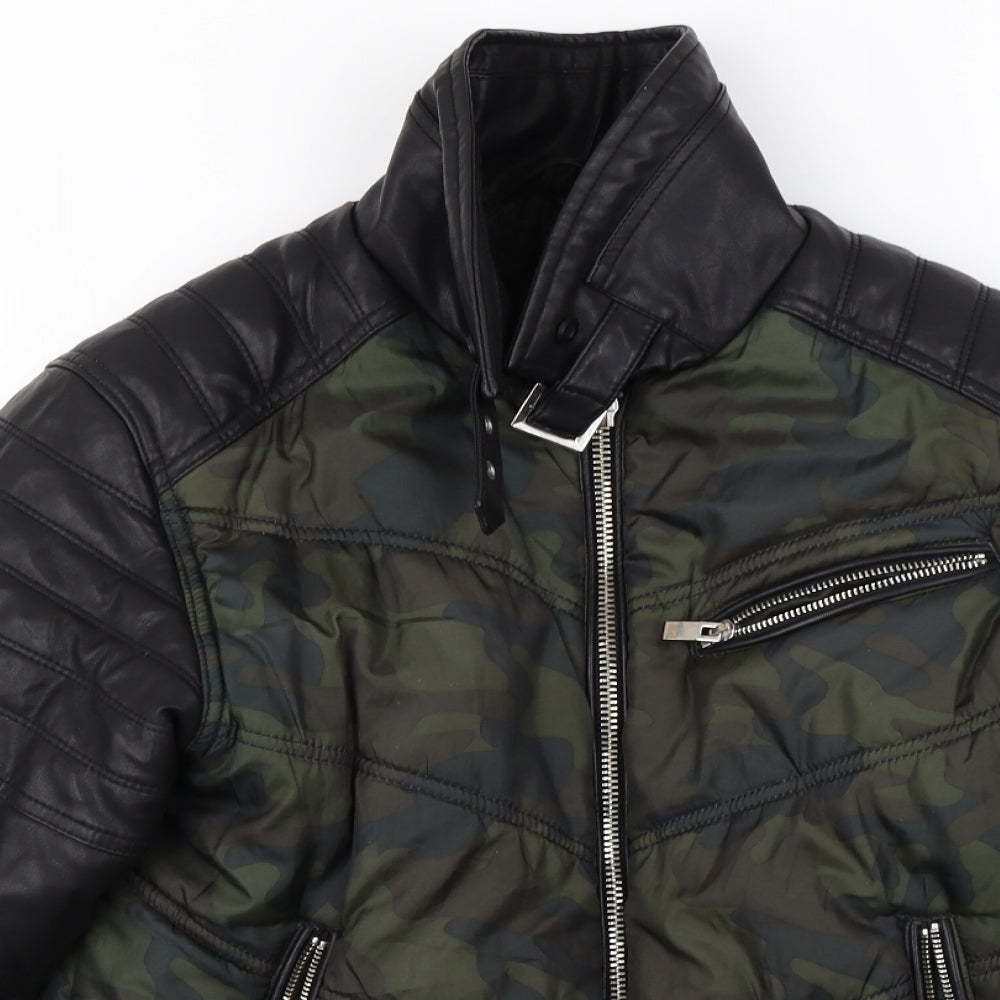 Condemned Nation  Womens Green Camouflage  Jacket Coat Size S