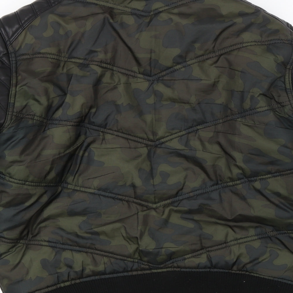 Condemned Nation  Womens Green Camouflage  Jacket Coat Size S