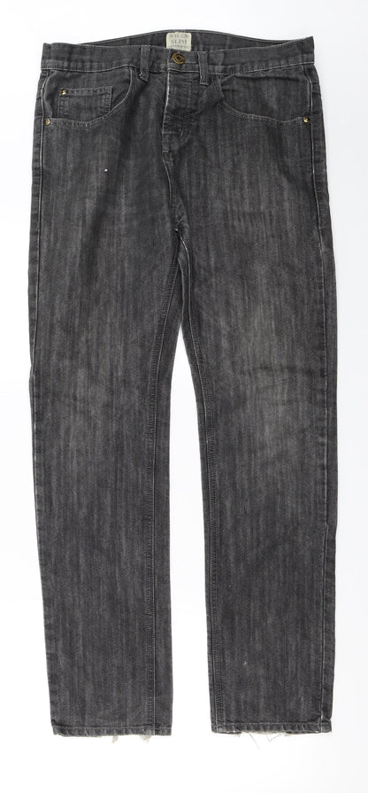 denim co Mens Grey   Straight Jeans Size 32 in L30 in