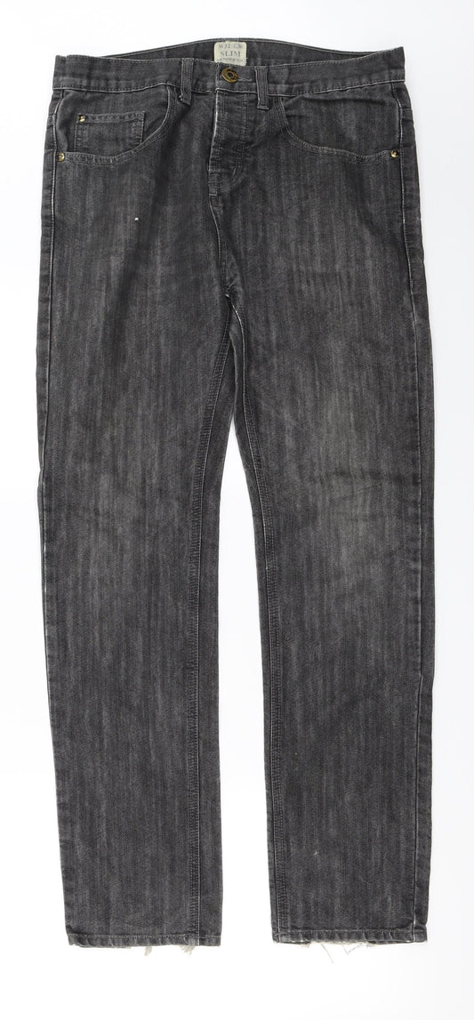 denim co Mens Grey   Straight Jeans Size 32 in L30 in