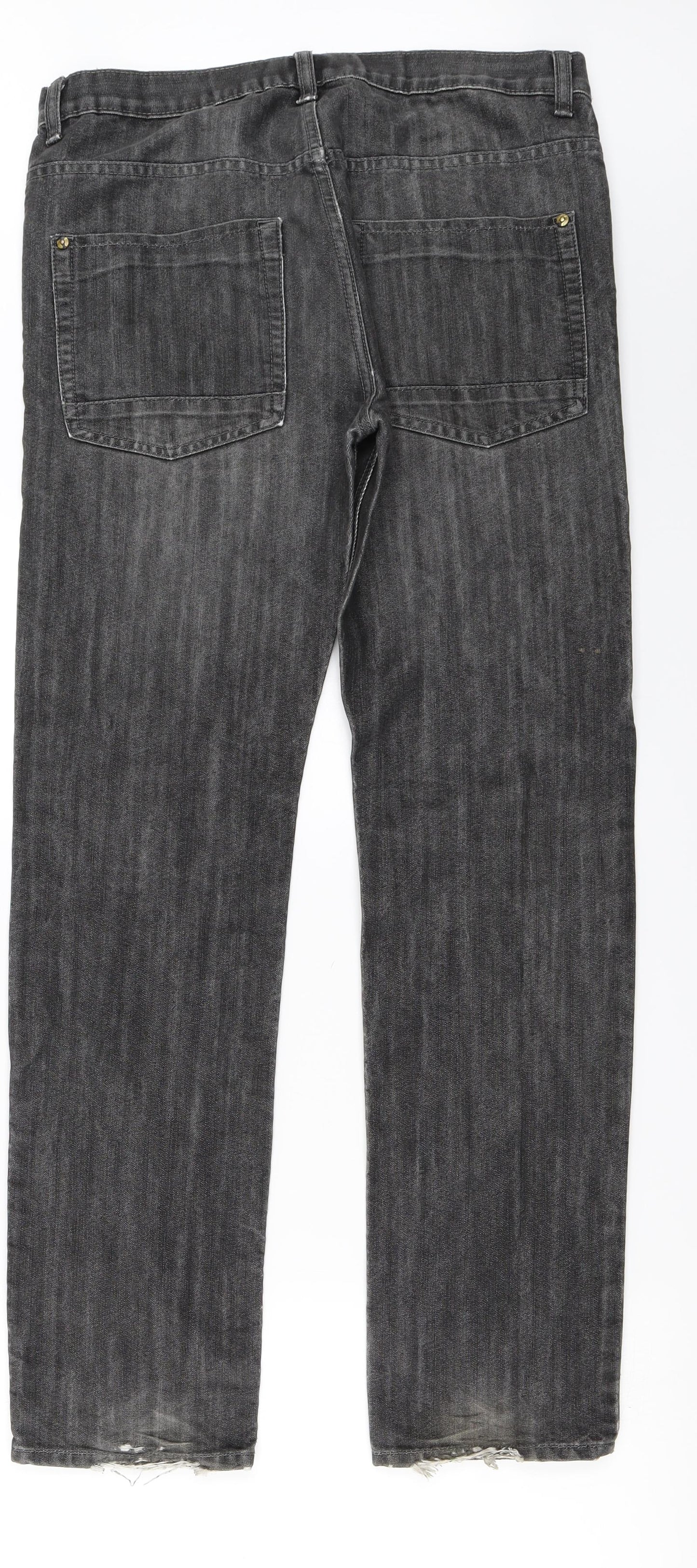 denim co Mens Grey   Straight Jeans Size 32 in L30 in