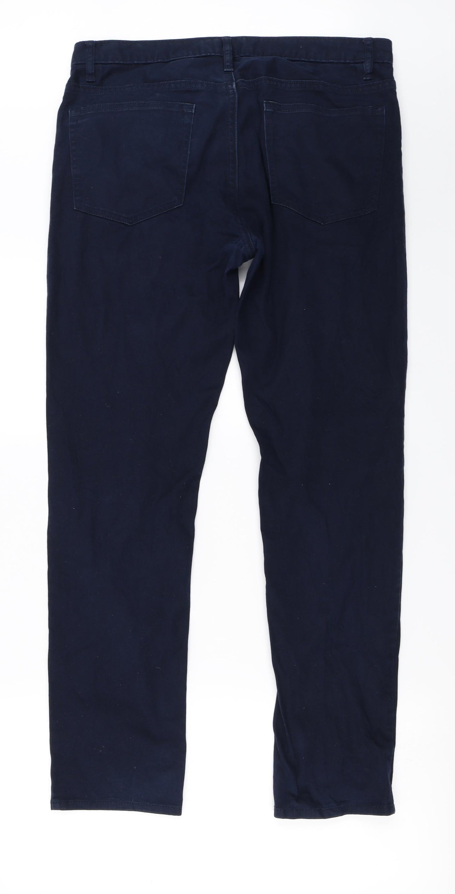 Womens UK Size 34 in H&M Regular Fit  Blue Trousers