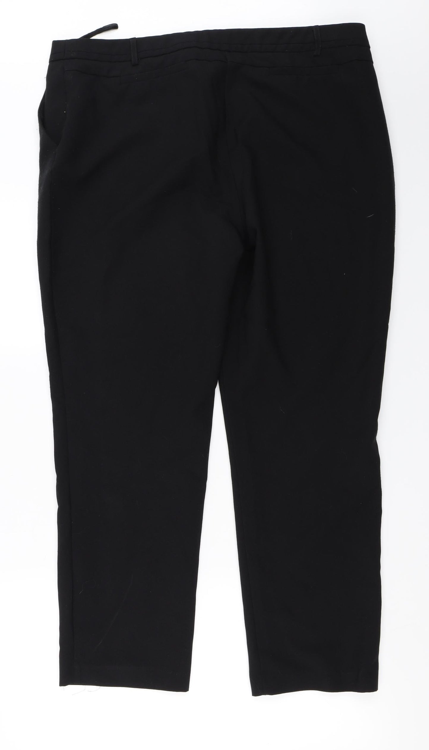 Womens UK Size 18 Peacocks Regular Fit  Black Trousers