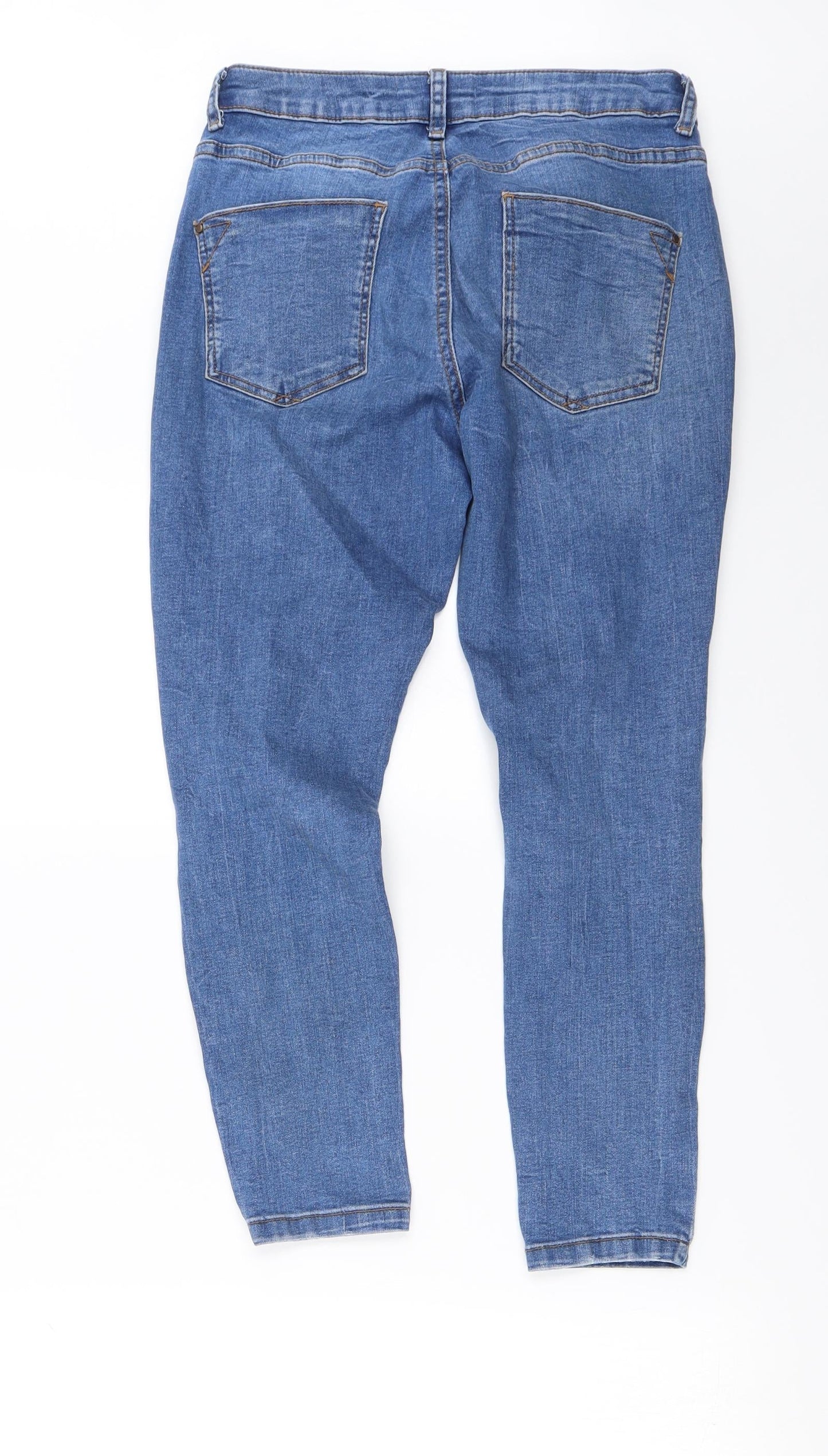 Womens UK Size 10 Dorothy Perkins Regular Fit Straight Blue Jeans