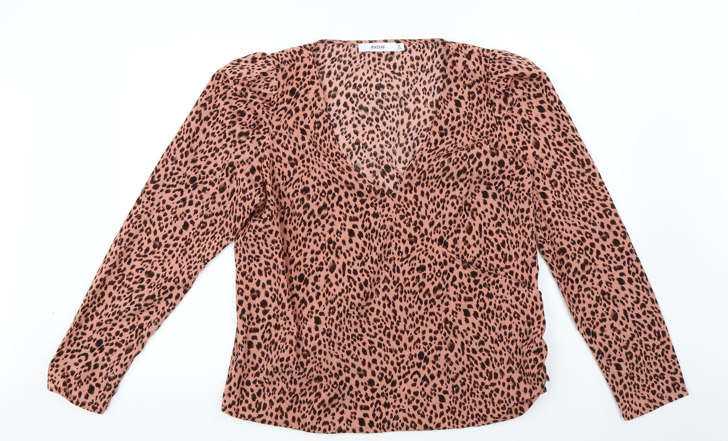 Womens UK Size XL JustFab Pink Basic Blouse