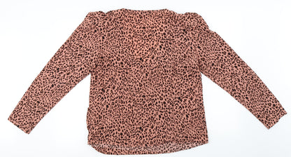 Womens UK Size XL JustFab Pink Basic Blouse