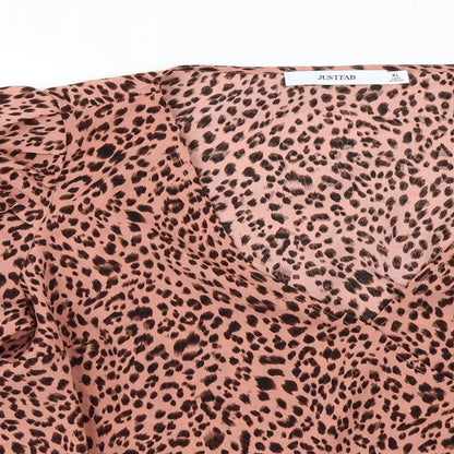Womens UK Size XL JustFab Pink Basic Blouse