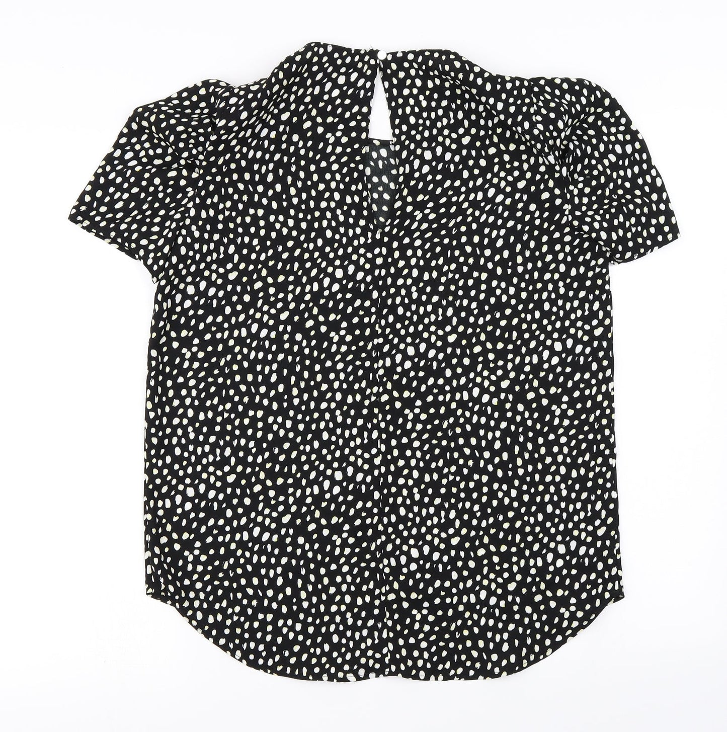 Womens UK Size 8 River Island Black Basic Blouse
