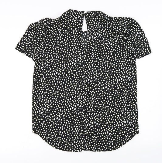 Womens UK Size 8 River Island Black Basic Blouse