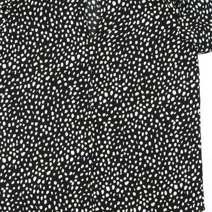 Womens UK Size 8 River Island Black Basic Blouse