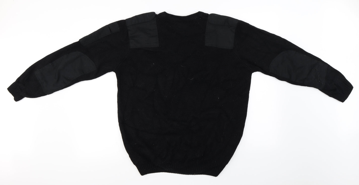 RN Mens Black   Pullover Jumper Size M