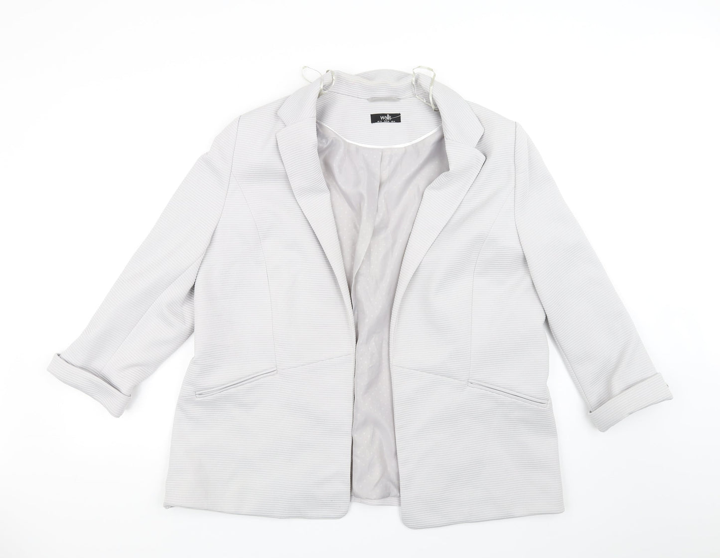 Womens UK Size 10 Wallis Grey Jacket