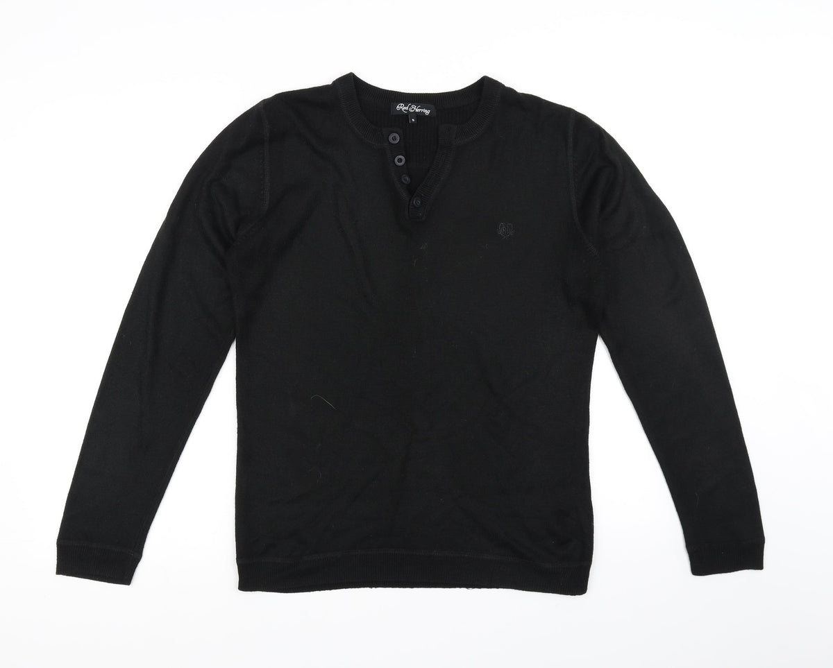 Red Herring Womens Black   Pullover Jumper Size S